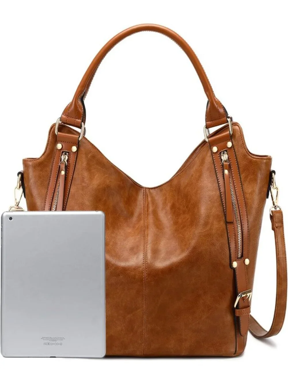 Stylish PU Leather Tote Bag for Women | Fashionable Hobo Shoulder Bag with
